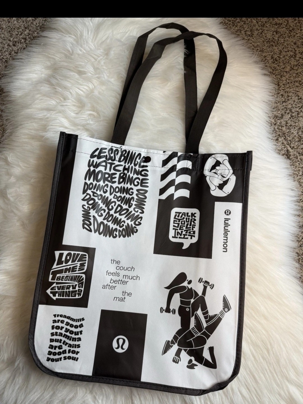 Lululemon Reusable Tote Shopping Bag